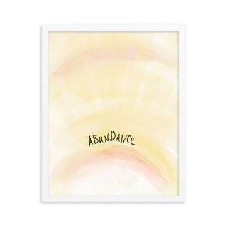 Abundance framed poster