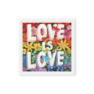 Love is love framed canvas