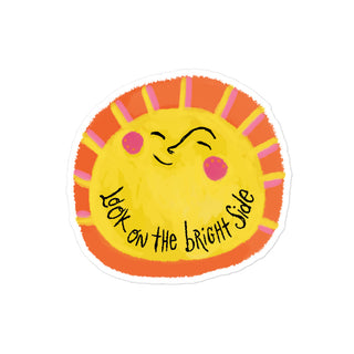 "Look on the bright side" sticker